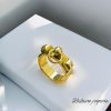 Anillo T7 acero inoxidable moda picos dije circulo