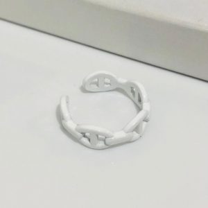 Anillo moda blanco Chapa de oro 18k