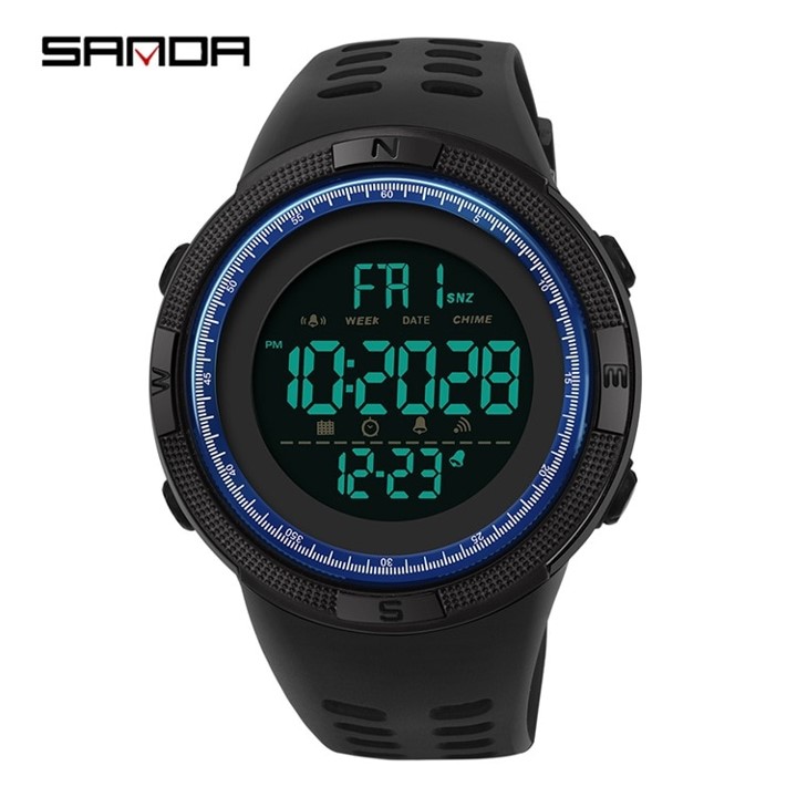 negro dial azul