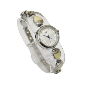 Reloj moda acero inoxidable JW brazalete color plata