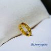 Anillo T7 dorado acero inoxidable num romanos