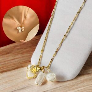 Collar dorado acero inoxidable dijes dijes colgantes