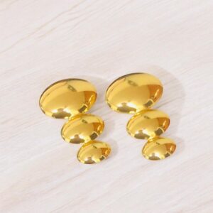 Pendientes dorados acero inoxidable gotas
