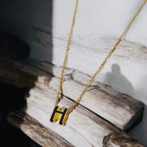 Collar dorado acero inoxidable inspiracion Hermex