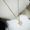 Collar dorado acero inoxidable arbol
