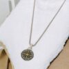 Collar caballero Chapa de oro 18 k dije estrella