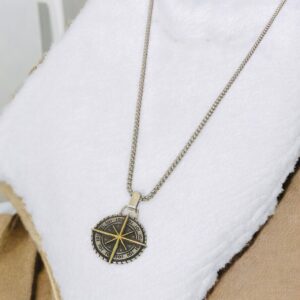 Collar caballero Chapa de oro 18 k dije estrella