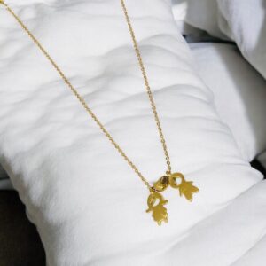 Collar dorado acero inoxidable Kids