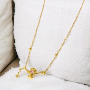 Collar dorado Chapa de oro 18k lampara aladdin