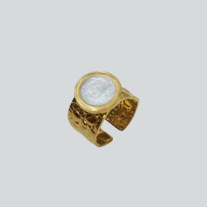 Anillo ajustable dorado acero inoxidable inspiracion Bul
