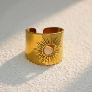 Anillo ajustable acero inoxidable sol