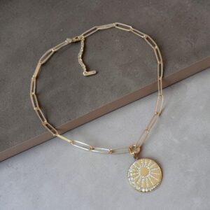 Collar dorado acero inoxidable