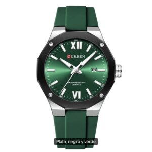 Reloj caballero marca Curren color verde