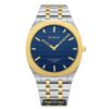 Reloj caballero marca Curren color plata fondo azul