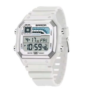 Reloj digital Sanda color blanco
