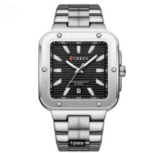 Reloj caballero Curren color plata fondo negro