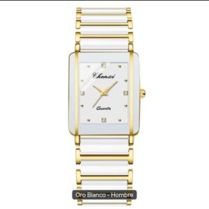 Reloj Chenxi caballero color dorado con blanco