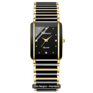 Reloj Chenxi caballero color negro con dorado
